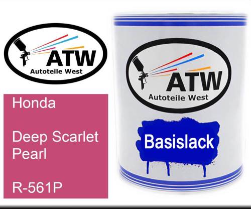 Honda, Deep Scarlet Pearl, R-561P: 1L Lackdose, von ATW Autoteile West.
